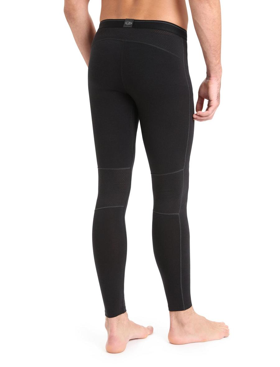 Legginsy Icebreaker BodyfitZone™ Merino 200 Zone Thermal Męskie Czarne | PL 1821BEXC